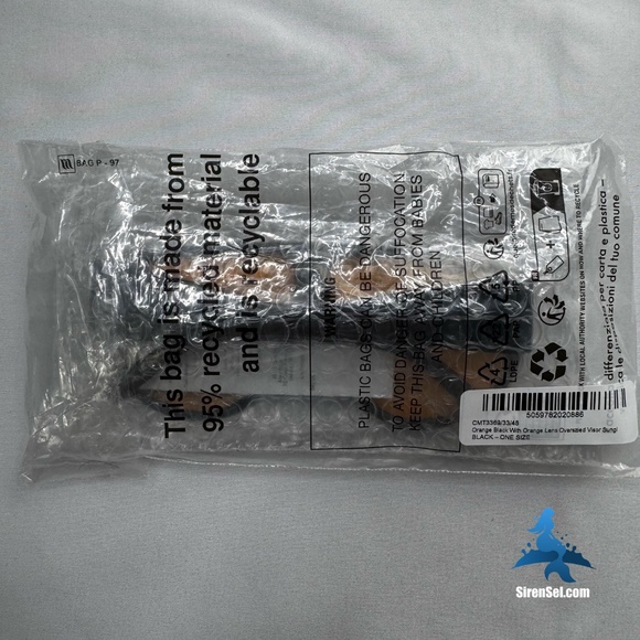 1180 NWT Prettylittlething Oversized Orange Lens Black Sunglasses - Picture 6 of 8